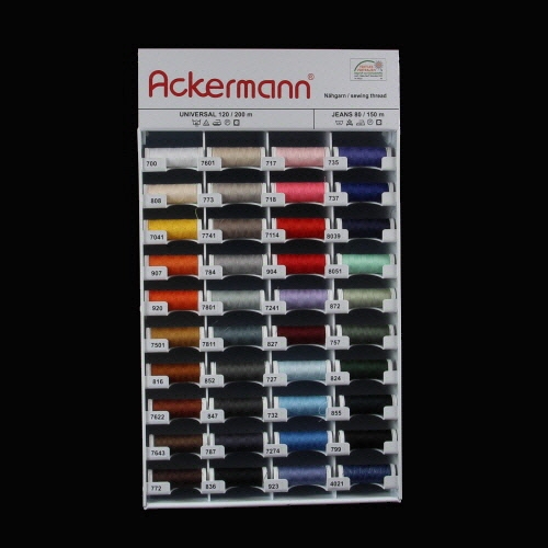 Ackermann N�hgarn-Display, 40 Farben