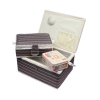 N�hkorb-Set bunt weis,braun,schwarz (1x gro� und 1x mittel) und Accessoires Box (mit Zubeh�r)