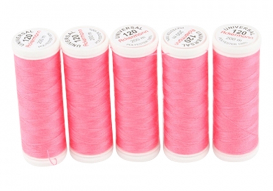 Ackermann Universal N�hgarn St�rke 120 - 5x 200 m, Farbe 0718 rosa