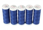 Ackermann Universal N�hgarn St�rke 120 - 5x 200 m, Farbe 0737 dunkelblau