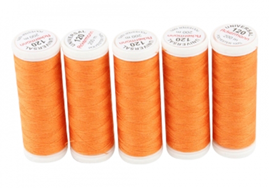 Ackermann Universal N�hgarn St�rke 120 - 5x 200 m, Farbe 0907 dunkelorange
