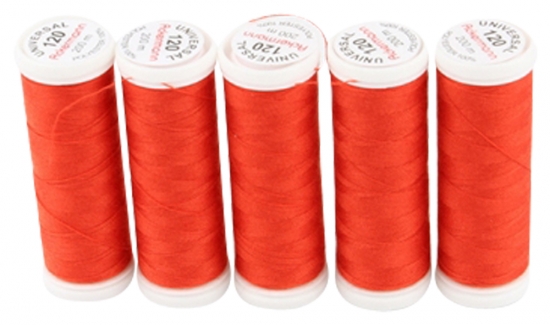 Ackermann Universal N�hgarn St�rke 120 - 5x 200 m, Farbe 7114 koralle