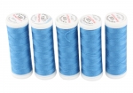 Ackermann Universal N�hgarn St�rke 120 - 5x 200 m, Farbe 7274 azurblau