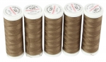 Ackermann Universal N�hgarn St�rke 120 - 5x 200 m, Farbe 7643 braun