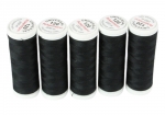 Ackermann Universal N�hgarn St�rke 120 - 5x 200 m, Farbe 0799 schwarz