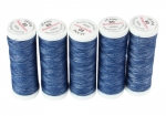 Ackermann Jeans N�hgarn St�rke 80 - 5x 150 m, Farbe 4021 blau meliert