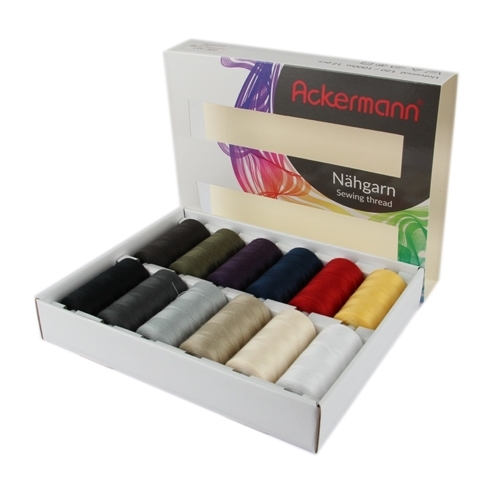 Ackermann Universal N�hgarn St�rke 120 - 12x 1.000 m, Farb-Mix (Box)