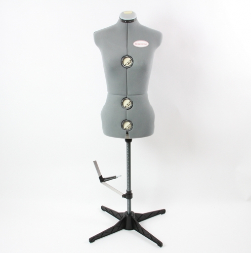 verstellbare Schneiderpuppe Schneiderb�ste grau Gr��e L (entspricht Kleidergr��e ca.42 bis 48), grau
